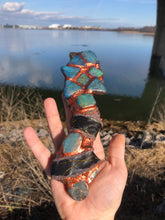 Load image into Gallery viewer, Serpent Stone Wand Sculpture/Prop