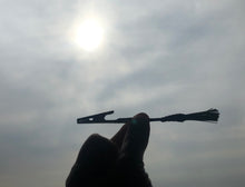 Load image into Gallery viewer, Pine Needle miniature broomstick clip-smoking accessory or photo holder