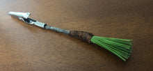 Load image into Gallery viewer, Pine Needle miniature broomstick clip-smoking accessory or photo holder