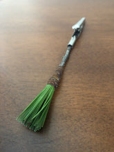 Load image into Gallery viewer, Pine Needle miniature broomstick clip-smoking accessory or photo holder
